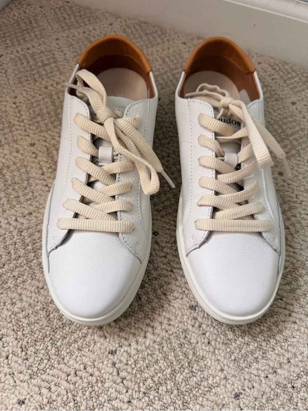 NWT Soludos Ibiza White Leather Sneaker 8.5 - Picture 2 of 9